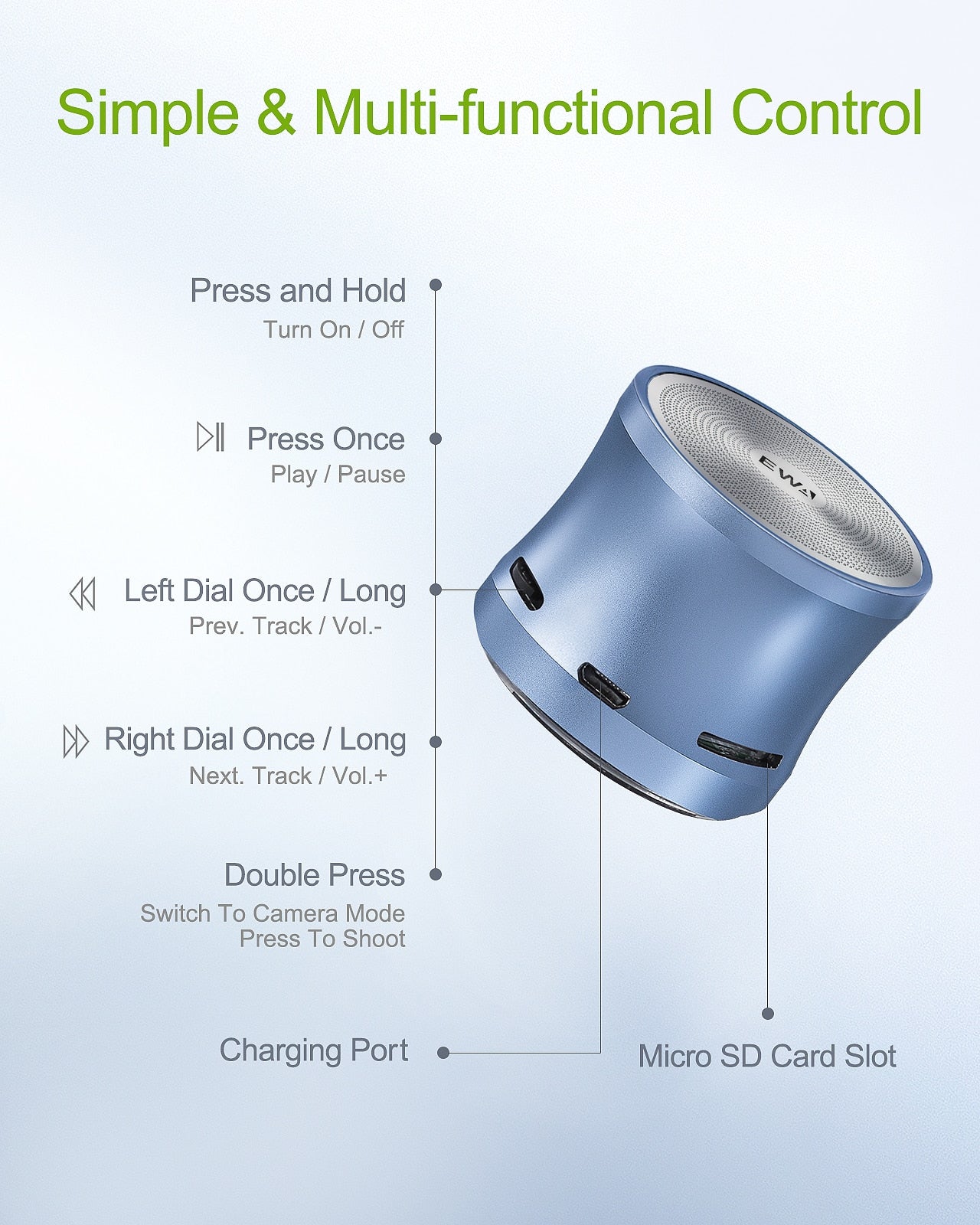 A109 Super Mini Portable Bluetooth Speaker