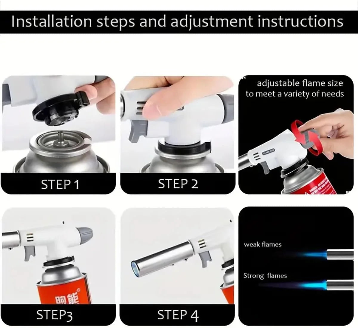 Butane Flame Gun Torch