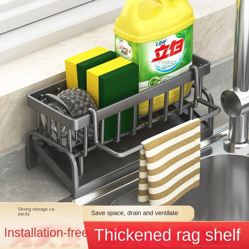 Kitchen Shelf w/ Hang Rack