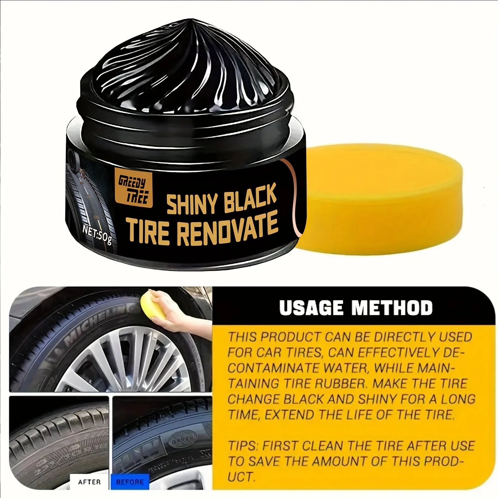 Tire Shine/ Plastic Repair Paste