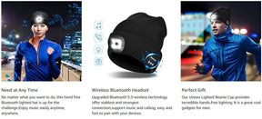 Bluetooth Headphones Audio Skully w/ LED Light