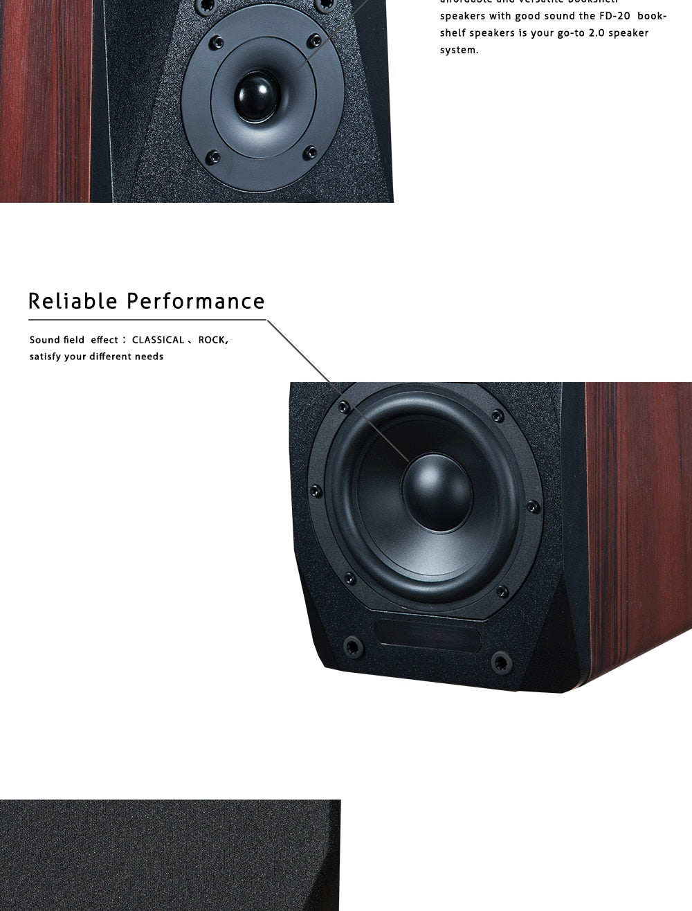 FD20 2.0 Bookshelf Bluetooth Speaker