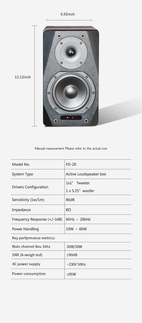 FD20 2.0 Bookshelf Bluetooth Speaker