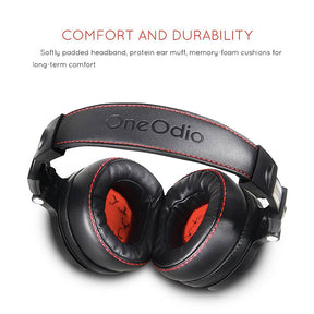 Pro Luxury Black HIFI Music / DJ Studio Headphones w/Mic (Wired)