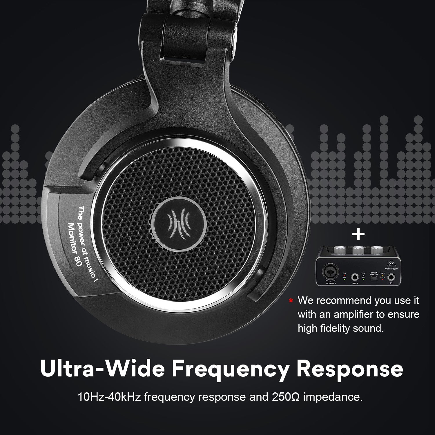 DJ 80 Pro Hi-Res Wired Headphones w/Open Back